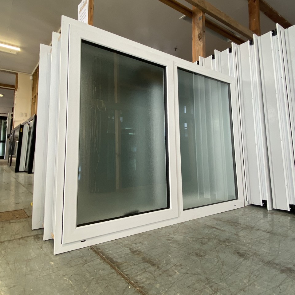 NEW Double Glazed Aluminium Opaque Window 1200 x 900 Arctic White