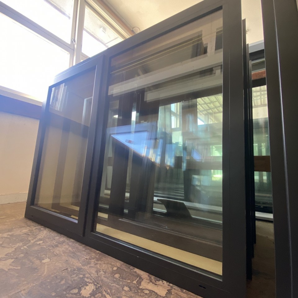 NEW Double Glazed Aluminium Window 1200 x 900 Ironsand