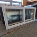 NEW Single Glazed Aluminium Window 1400 x 600 Arctic White