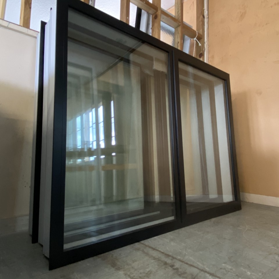 NEW Double Glazed Aluminium Window 1600 x 1200 Matte Black