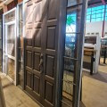 Recycled Aluminium Frame, Wooden Exterior Door With Sidelite 2000 x 2400 #1725