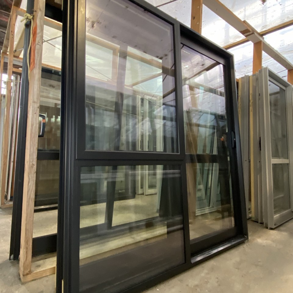NEW LOW-E Double Glazed Aluminium Ranchslider Door 1800 x 2000 Flax Pod