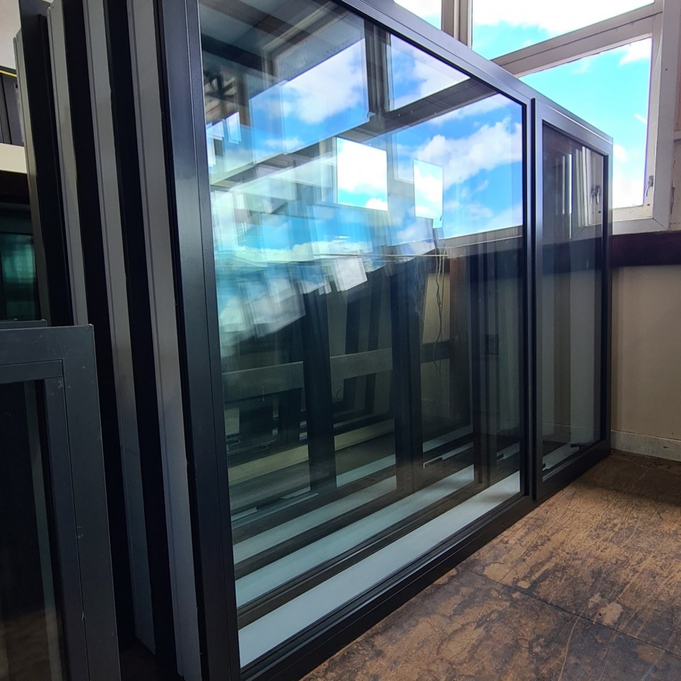 NEW Double Glazed Aluminium Window 1800 x 1200 Ironsand