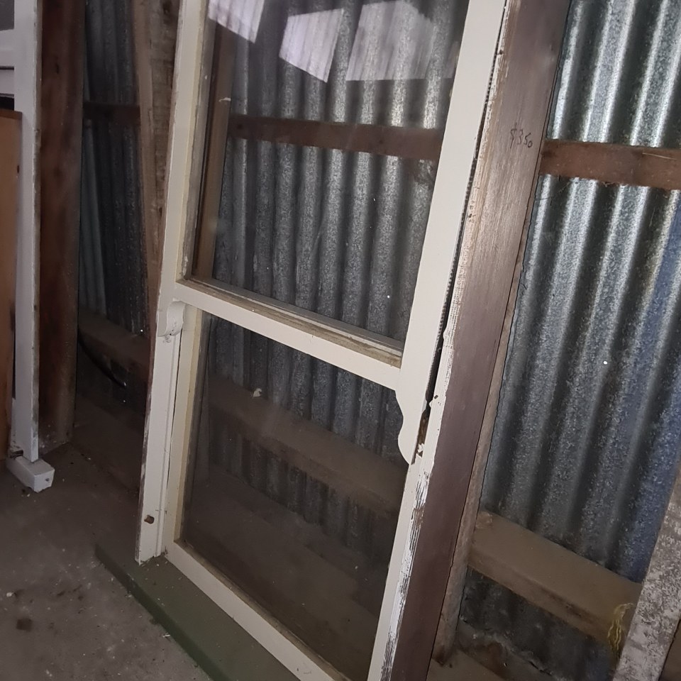 Recycled Double Hung Wooden Window 700 x 1400 #1946