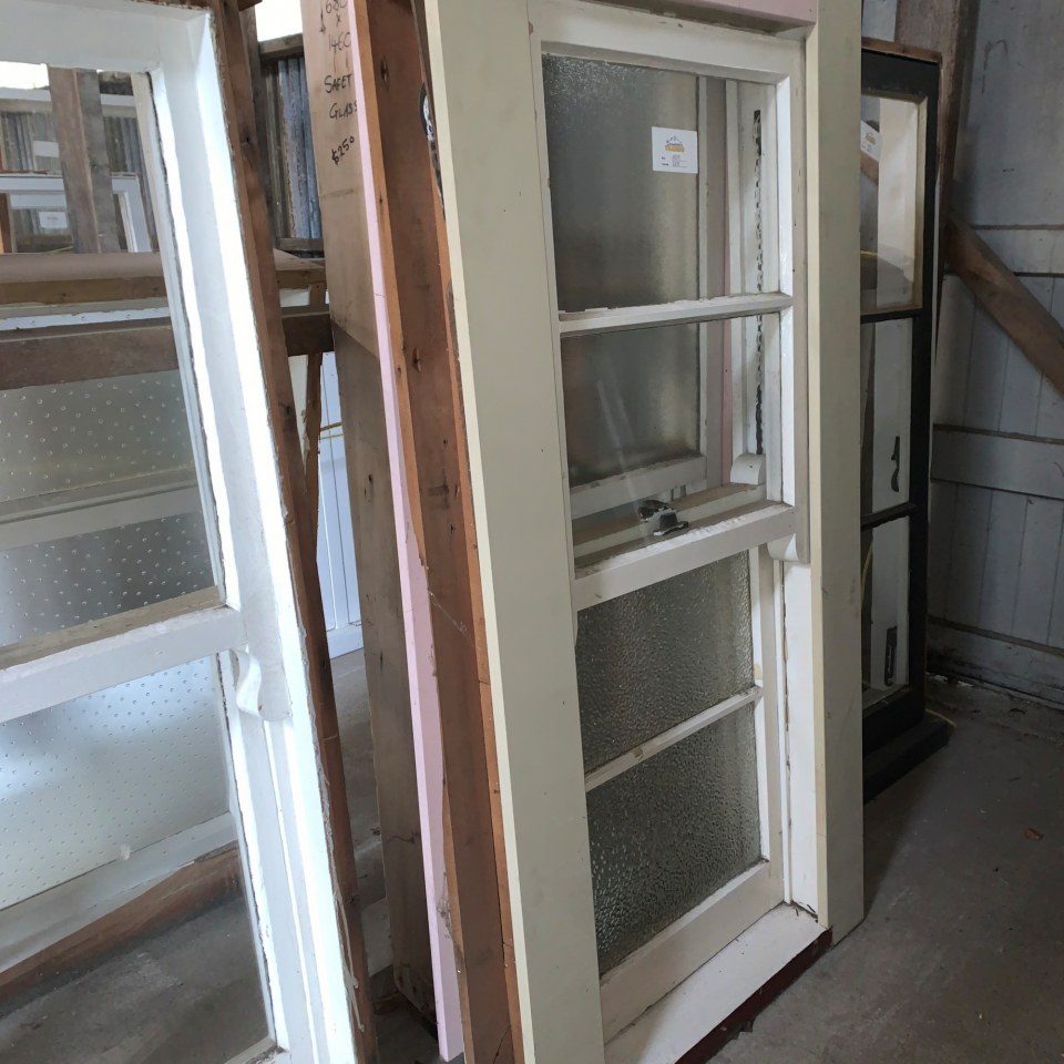 Recycled Double Hung Wooden Window 730 x 1410 #2029