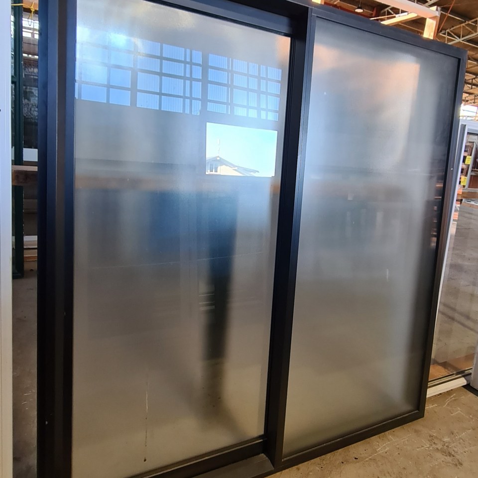 Recycled Double Glazed Aluminium Sliding Window 1550 x 1650 #2086