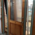 Recycled Aluminium Frame, Wooden Exterior Door 930 x 2050 #2231
