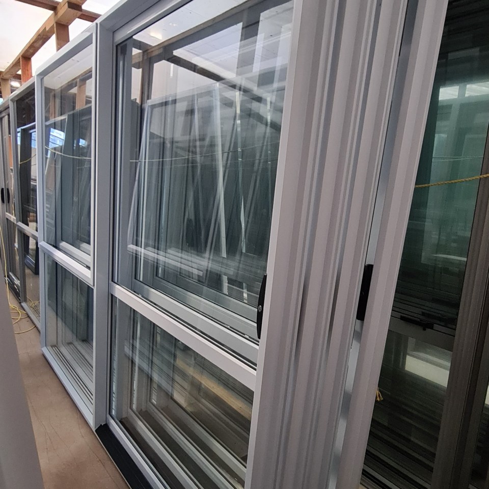 NEW Single Glazed Aluminium Ranchslider Door 2400 x 2000 Arctic White