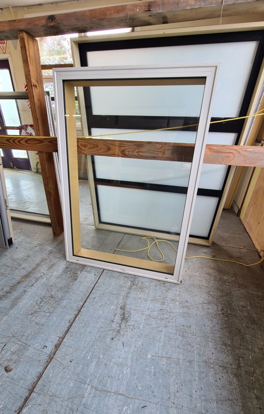 NEAR NEW Double Glazed Aluminium Window 880 x 1250 #1599