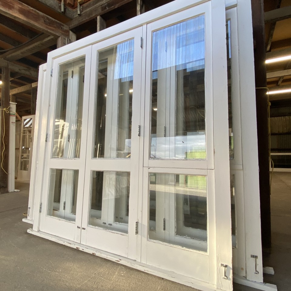 Recycled Wooden French Door With Sidelite 1820 x 2020 #3446
