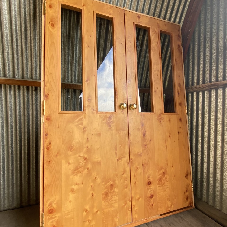 Recycled Interior Wooden Double Door 1470 x 2020 #3507