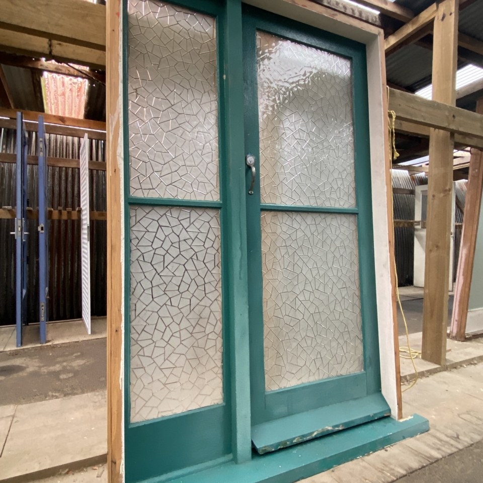 Recycled Wooden Exterior Door With Sidelite 1370 X 2065 #3510