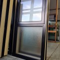 NEW Double Glazed Aluminium Opaque Window 600 x 1200 Matte Black