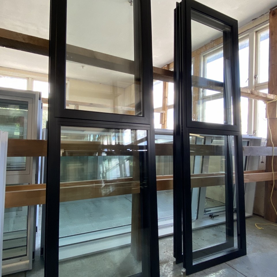 NEW Double Glazed Aluminium Window 600 x 2000 Matte Black