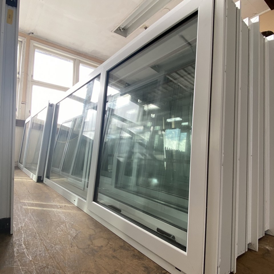 NEW Double Glazed Aluminium Window 1800 x 850 Arctic White