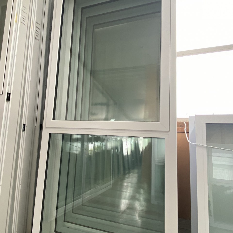 NEW Double Glazed Aluminium Window 850 x 2000 Arctic White