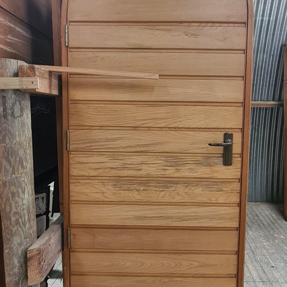 Recycled Arched Interior Wooden Door 850 x 800