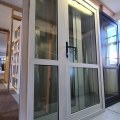 NEW Aluminium Frame Entrance Door With Double Glazed Sidelite, Arctic White