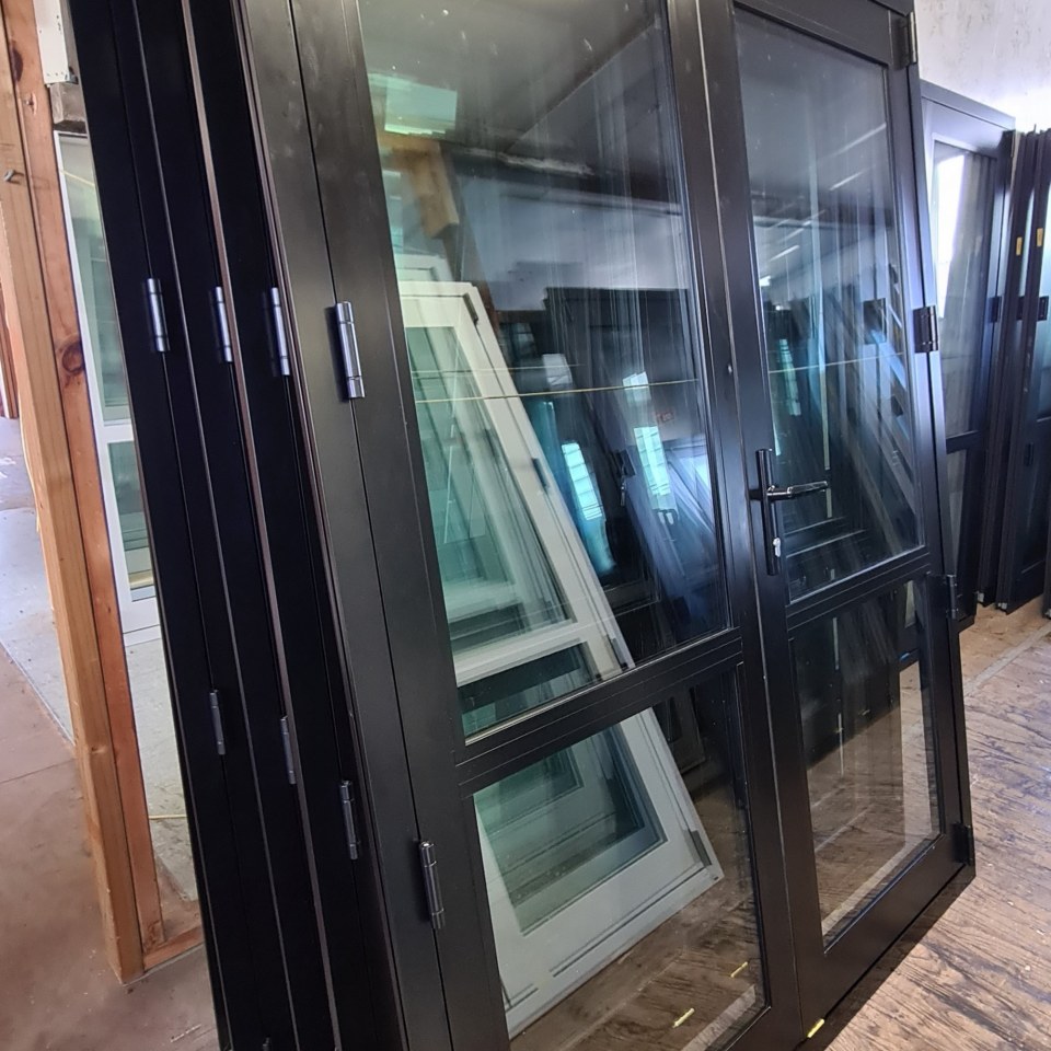 NEW Double Glazed Aluminium French Door 1550 x 2000 Matte Black