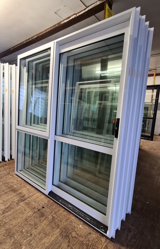 NEW Double Glazed Aluminium Ranchslider Door 1800 x 2000 Arctic White