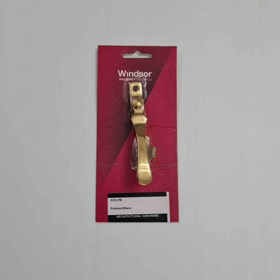 NEW Windsor Wedge Fastener- Polished Brass