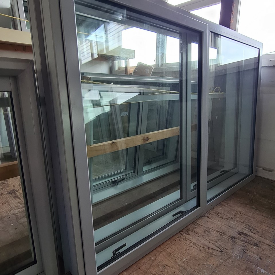 NEW Double Glazed Aluminium Window 1800 x 1200 Silver Pearl
