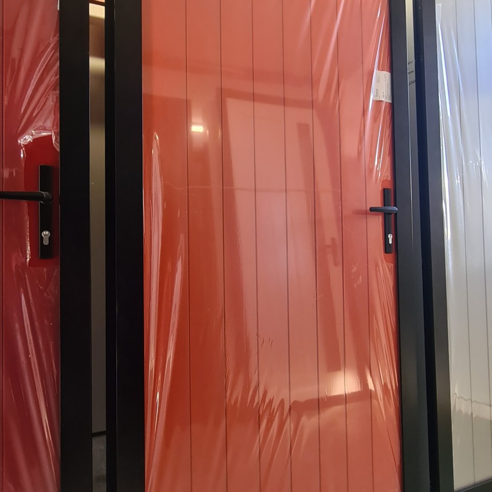 NEW Aluminium Entrance Door, Orange